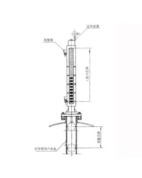 UQZ-55Z系列顶装式(底装式) 磁翻柱液位计